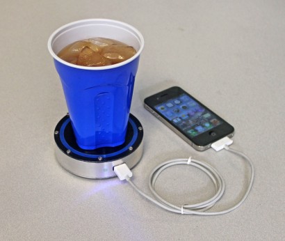 Charge your phone with hot or cold drinks